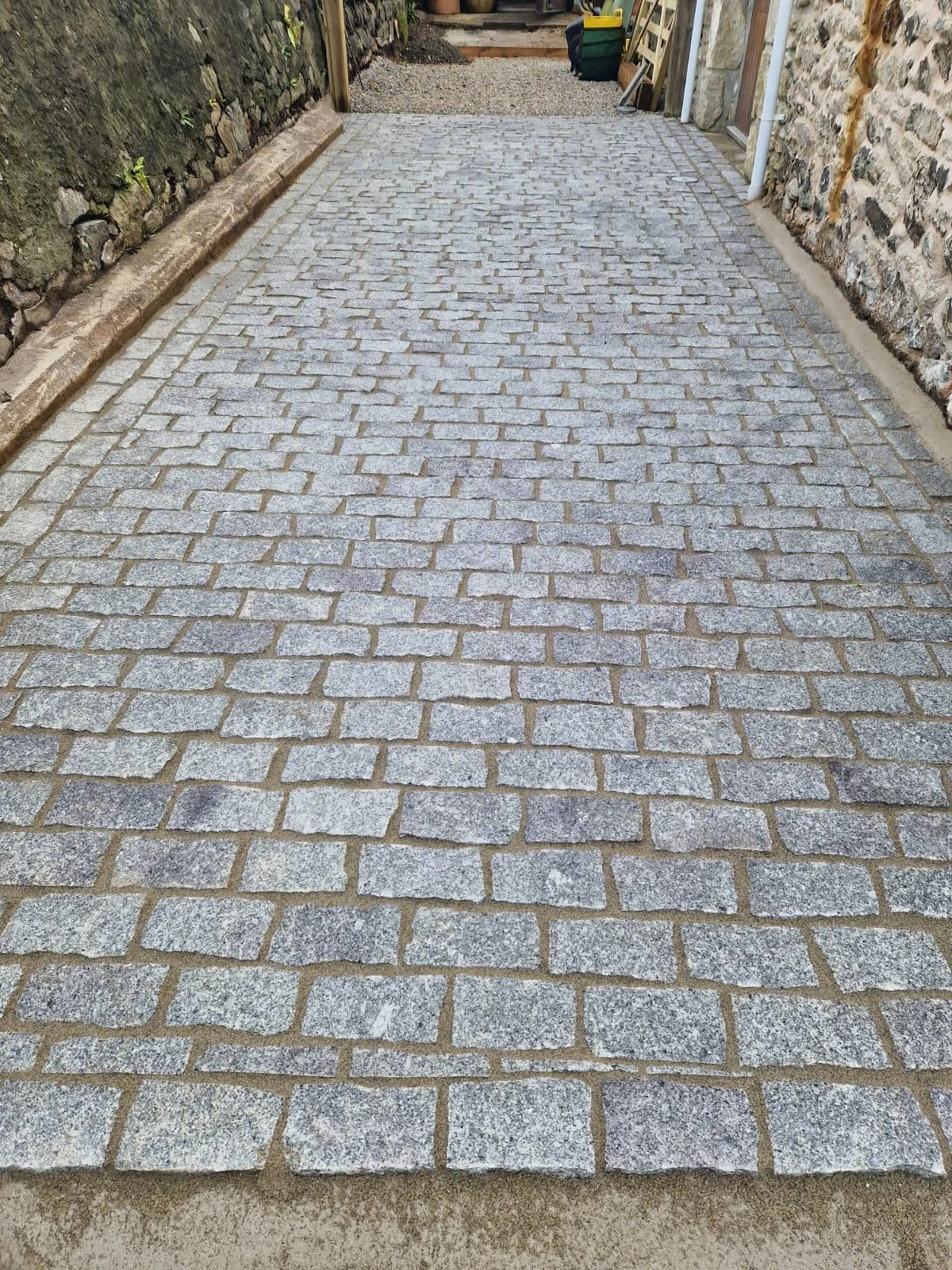 Granite sett path